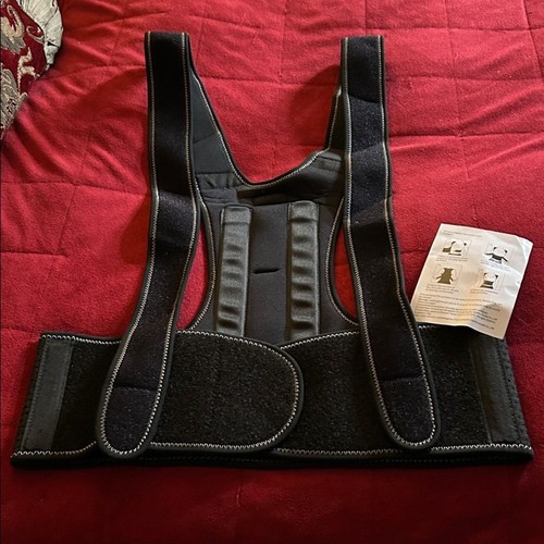 Black posture corrector - black, for