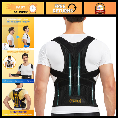 Adjustable back brace - brace, &