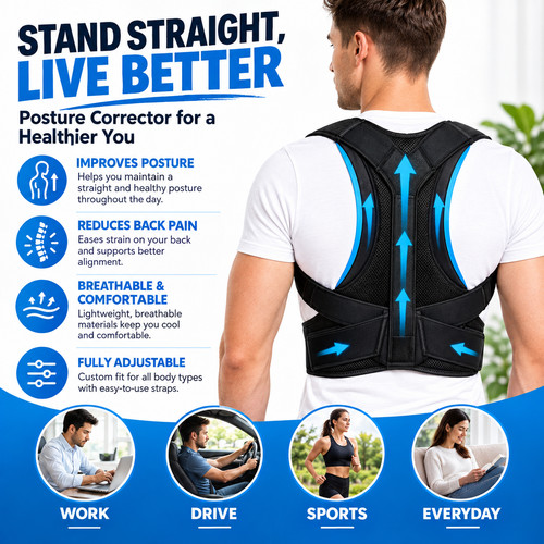 Adjustable posture corrector - posture,
